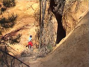 L'entre de la grotte