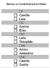 Le bulletin de vote