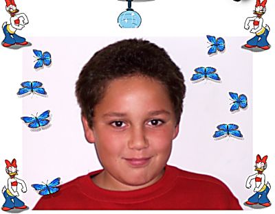 Portrait d'Axel dcor par lui-mme