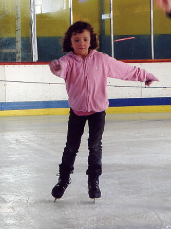 Malou sur ses patins