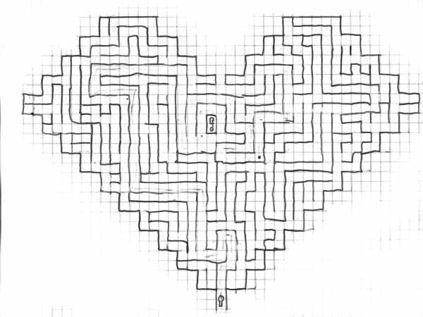 Labyrinthe en forme de coeur