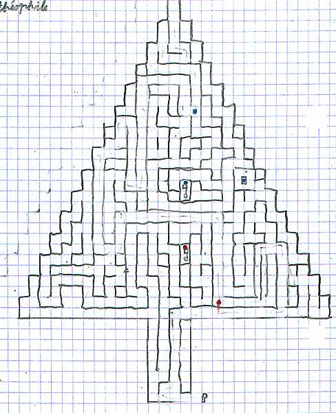 Labyrinthe sapin de noël