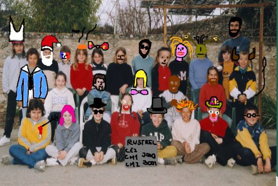 Photo de classe 1999-2000 retouche