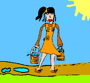 Porteuse d'eau