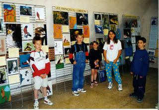 Notre exposition sur les rapaces en juin 1998